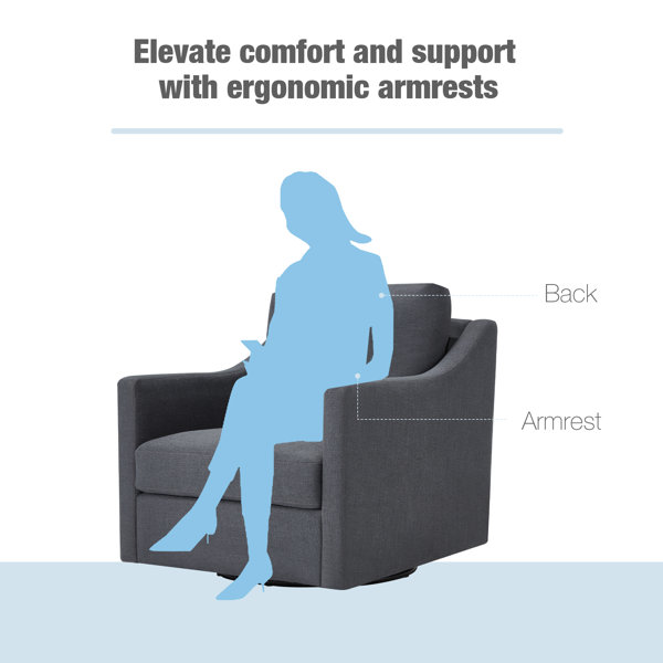 Winston Porter Callisburg Upholstered Swivel Armchair Wayfair